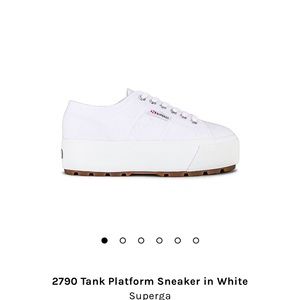 Never worn Superga platform lace ups (in original box)